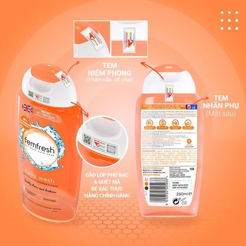 Dung Dịch Vệ Sinh Phụ Nữ Femfresh Daily - Intimate Wash 250ml