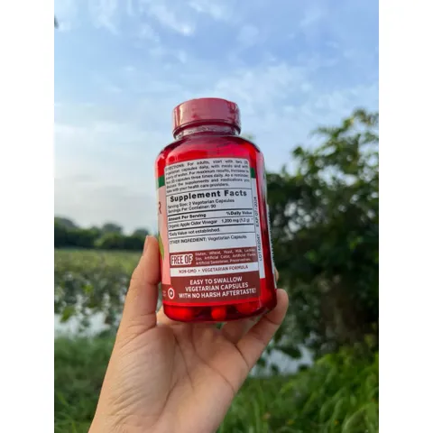 Viên uống giấm táo organic Nature’s Truth apple cider vinegar 180 viên hàng Mỹ