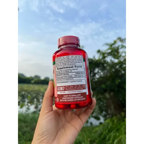 Viên uống giấm táo organic Nature’s Truth apple cider vinegar 180 viên hàng Mỹ