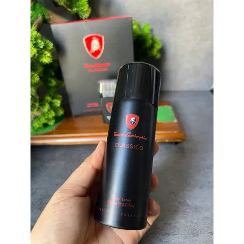 Thanh lí vỏ hộp cũ set nước hoa Nam Lamborghini Classico gồm 1 nước hoa 15ml + 1 xịt body 150ml