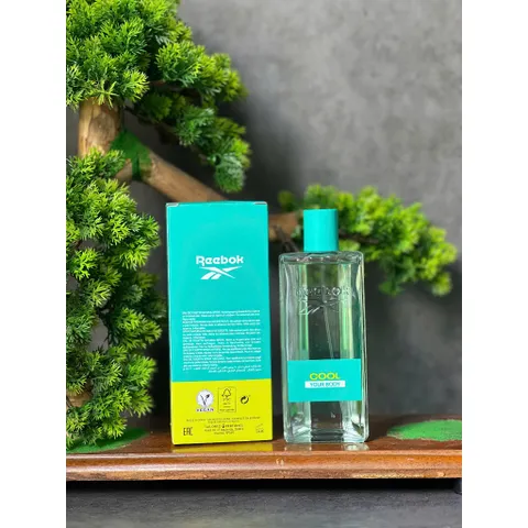 Thanh lí vỏ hộp giấy rất cũ nước hoa nam Reebok Cool Your Body Eau De Toilette 100ml.