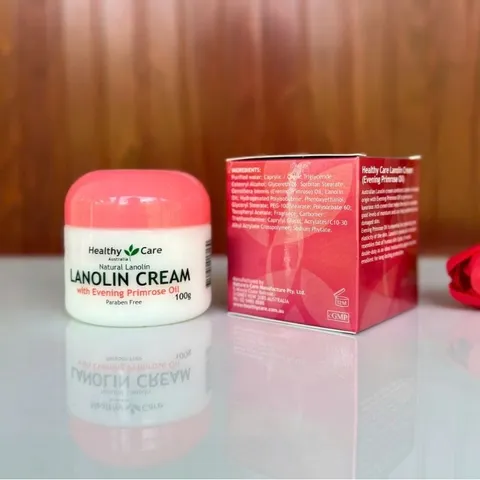 Kem dưỡng ẩm nhau thai cừu Healthy Care Natural Lanolin Cream With Evening Primrose Oil 100g - myphamchinhhang.