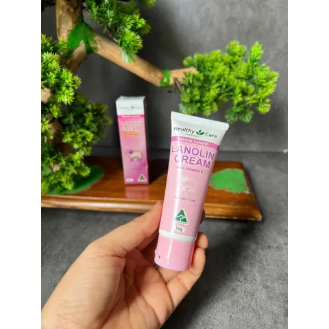 Kem dưỡng ẩm Healthy Care Lanolin Cream với Vitamin E 30g
