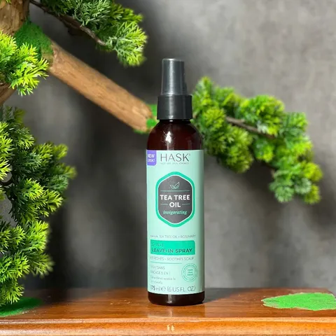 Xịt dưỡng tóc HASK Tea Tree Oil & Rosemary 5-in-1 175ml.