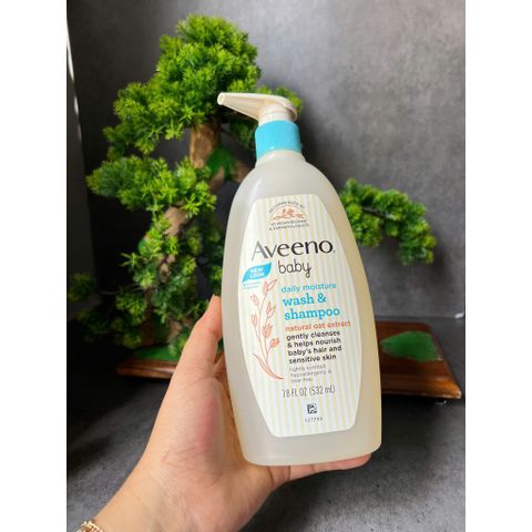 Sữa tắm gội toàn thân Aveeno baby 532ml
