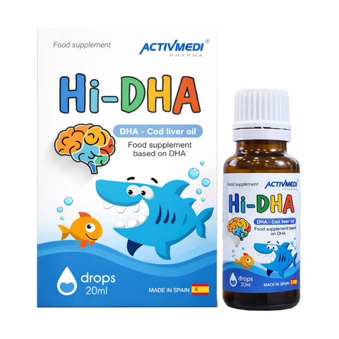Hi - DHA - Bổ Sung DHA Cho Bé, Hỗ Trợ Tốt Cho Não Bộ Và Thị Lực Của Trẻ - Lọ 20ML - Hàng Nhập Khẩu Tây Ban Nha