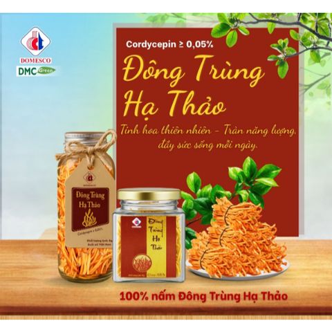 Đông Trùng Hạ Thảo sấy khô chai 6g