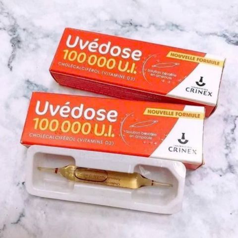 Vitamin D3 liều cao dạng nước Uvédose 100000 IU - Tăng cường sức khỏe xương & hệ miễn dịch - S/P Chuẩn Pháp