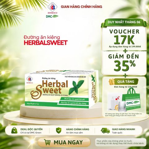 Đường Ăn Kiêng Ít Năng Lượng Herbal Sweet Domesco 50 gói