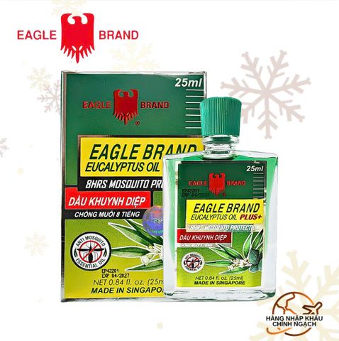 Dầu Khuynh Diệp Đuổi Muỗi và Côn Trùng Cho Bé -  Eagle Brand Eucalyptus Oil Plus+ 25ml
