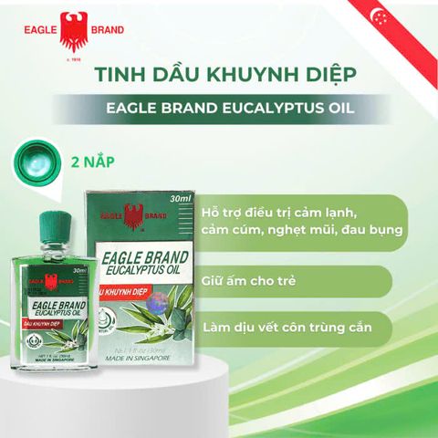 Dầu Khuynh Diệp Con Ó Cho Bé -  Eagle Brand Eucalyptus Oil 30ml