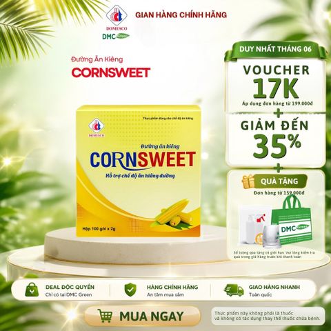 Đường ăn kiêng CORNSWEET Domesco 100 gói