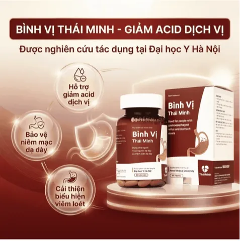 Viên uống giảm acid dịch vị Bình Vị Thái Minh (80 viên)
