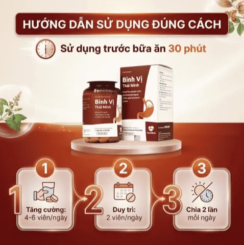 Viên uống giảm acid dịch vị Bình Vị Thái Minh (80 viên)