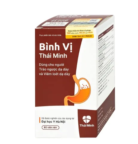 Viên uống giảm acid dịch vị Bình Vị Thái Minh (80 viên)