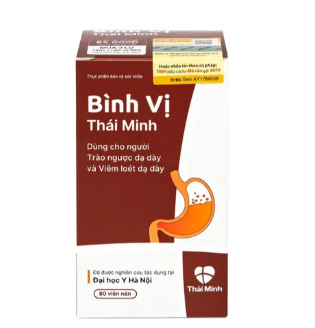 Viên uống giảm acid dịch vị Bình Vị Thái Minh (80 viên)