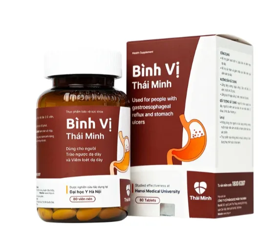 Viên uống giảm acid dịch vị Bình Vị Thái Minh (80 viên)