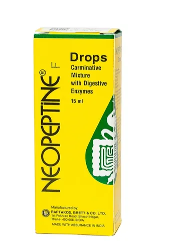 Hỗ trợ tăng cường tiêu hóa Neopeptine F Drops Raptakos (15ml)