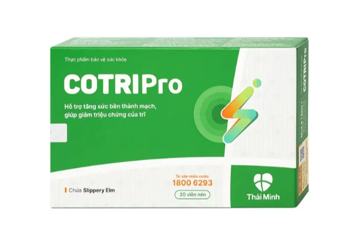 Viên uống bền thành mạch giảm trĩ Cotripro Thái Minh (2 vỉ x 10 viên)