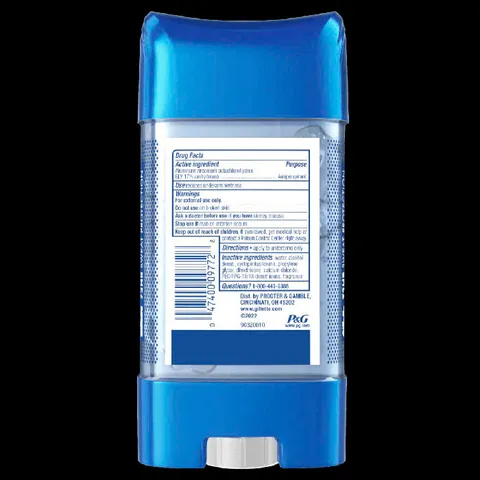 Gel Khử Mùi Gillette ClearShield Cool Wave 107g - Khô nhanh, hương thơm tươi mát, nam tính