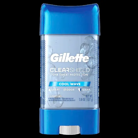 Gel Khử Mùi Gillette ClearShield Cool Wave 107g - Khô nhanh, hương thơm tươi mát, nam tính