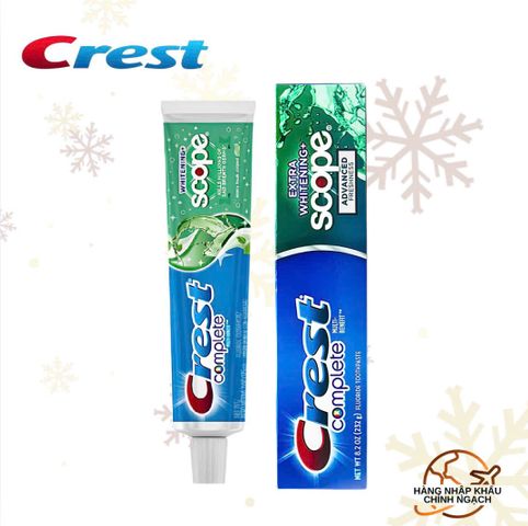 Kem đánh răng Crest Plus Scope Whitening Outlast Mint 153g (Mỹ)