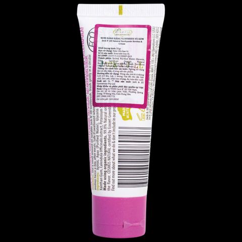 Kem đánh răng trẻ em (nuốt được, hương quả mọng và kem) - Jack N' Jill Berries & Cream 50g.