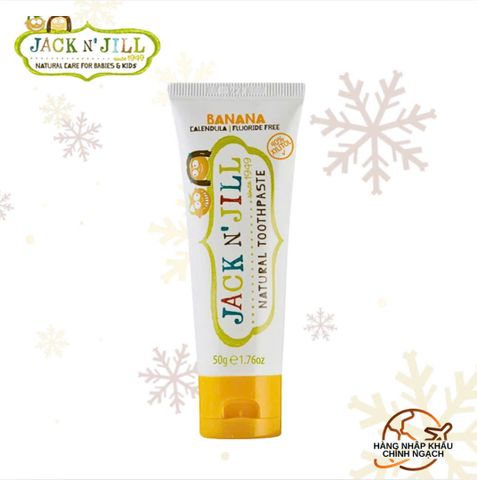 Kem đánh răng (vị chuối) - Jack N' Jill Natural Toothpaste Banana 50g