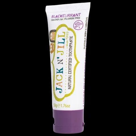 Kem đánh răng trẻ em (nuốt được, vị nho đen) - Jack N' Jill Natural Toothpaste Blackcurrant 50g