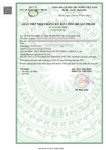 (Hàng nhập khẩu) Dầu cá Omega 3 Costar Úc 1000mg của Úc