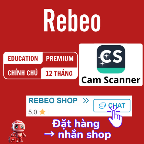 Nâng cấp chính chủ Camscanner 12 tháng giá rẻ - Rebeo shop