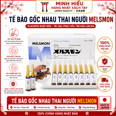Melsmon Placenta Nhật Bản - Tế Bào Gốc Nhau Thai Người Hỗ Trợ Nuôi Dưỡng Và Cải Thiện Làn Da, Chăm Sóc Sắc Đẹp Cao Cấp