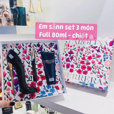 ✨ Set Carolina Herrera Good Girl nước hoa quyến rũ + dưỡng thể, giao nhanh 2h