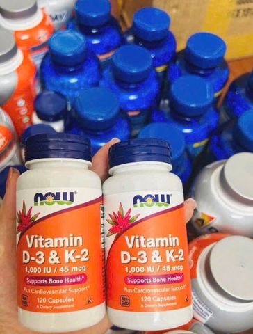 ☀️ NOW Vitamin D3 & K2 1000IU hỗ trợ xương khớp (120 viên) - Giao nhanh, tiết kiệm thời gian