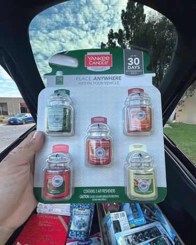 ✨ Nước hoa ô tô Yankee Candle chính hãng Set 5 chai khử mùi cao cấp, thơm lâu