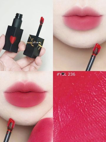 💄 Son kem YSL 236 The Slim Velvet Radical Ruby Attraction Chính Hãng Cao Cấp