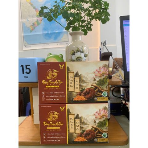 (Chính hãng) viên uống hỗ trợ giảm mệt mỏi, [ TPBVSK ĐÔNG TRÙNG HẠ THẢO PLATINUM LINH CHI VIỆT NHẬT ] H/30 viên