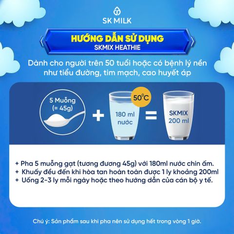 Skmix Heathie - Sữa bột dinh dưỡng phù hợp cho người lớn tuổi (850g) 779623
