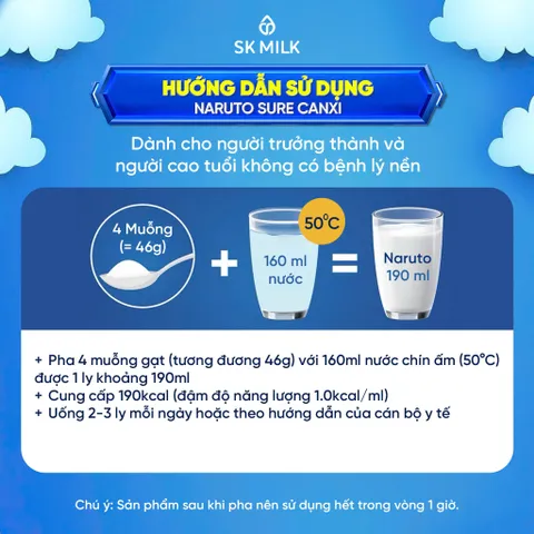 Naruto Sure Canxi Thực phẩm dùng cho chế độ ăn đặc biệt 779625