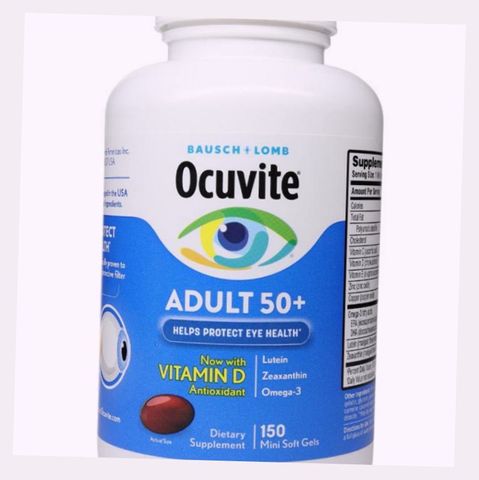 (Chính Hãng) Viên Uống Bổ Mắt Ocuvite Adult 50+ Mỹ Hỗ Trợ Thị Lực, Giảm Mỏi Mắt Cho Người Trên 50 Tuổi, Chứa Lutein & Omega-3 Đầy Đủ Uy Tín Chính Hãng Nội Địa