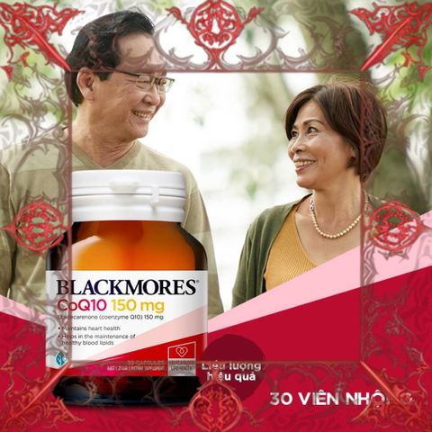 (Cao Cấp) Viên uống Blackmores CoQ10 150Mg Hỗ trợ tim mạch, tăng cường năng lượng, 30 viên, sản phẩm chính hãng từ Úc. Uy Tín