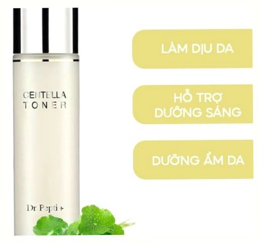 (Nhập Khẩu) Nước hoa hồng Dr. Pepti+ Centella Toner 180ml Dưỡng Da, Cân Bằng Độ pH, Giảm Kích Ứng Cho Da Nhạy Cảm, Xuất Xứ Hàn Quốc Hàng Chuẩn Cao Cấp Nội Địa