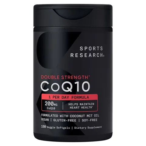 Viên uống Sports Research CoQ10 USP Grade 100 mg 120 viên -  Hỗ trợ sức khỏe Tim mạch -  Chuẩn Mỹ