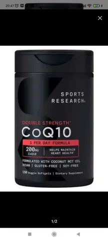 Viên uống Sports Research CoQ10 USP Grade 100 mg 120 viên -  Hỗ trợ sức khỏe Tim mạch -  Chuẩn Mỹ