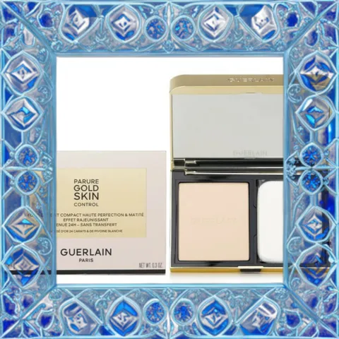 (Đẳng Cấp) Phấn Phủ Nén Guerlain Parure Gold Skin Control Phấn Trang Điểm Kiểm Soát Dầu, Lớp Phủ Mịn Màng Tự Nhiên Tone 0N Hàng Chuẩn