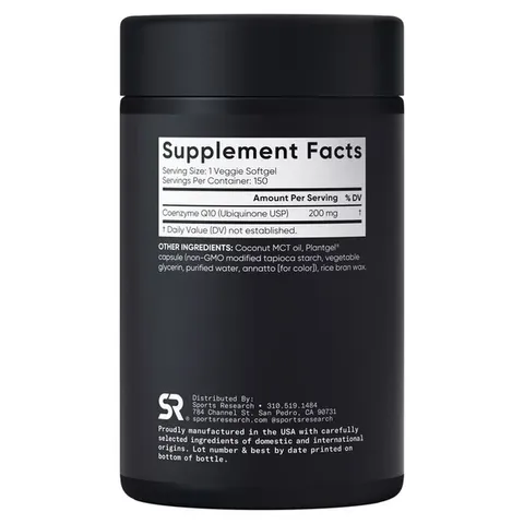 Viên Uống Hỗ Trợ Tim Mạch Sports Research CoQ10 200 mg – Hộp 150 Viên