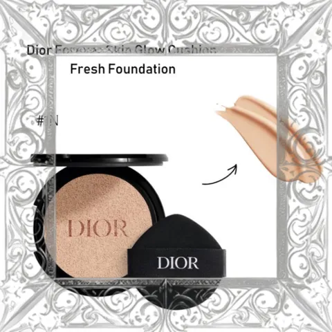 (Cao Cấp) [ không hộp ] Phấn Nước Dior Forever Skin Glow Cushion Fresh Foundation Tone 1N Đầy Đủ