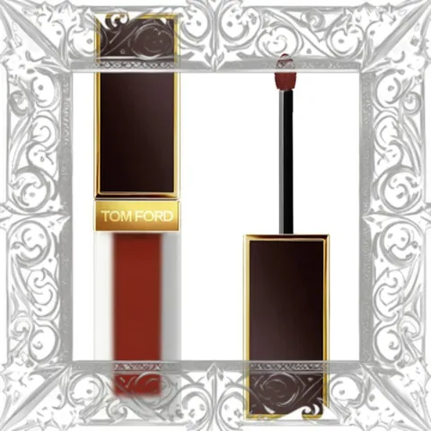 (Cao Cấp) Son Kem Tom Ford Liquid Lip Luxe Matte 132 Heat Wave Màu Đỏ Nâu Đất Quyến Rũ, Chất Son Mịn Màng Giữ Ẩm Tốt Mẫu Mới