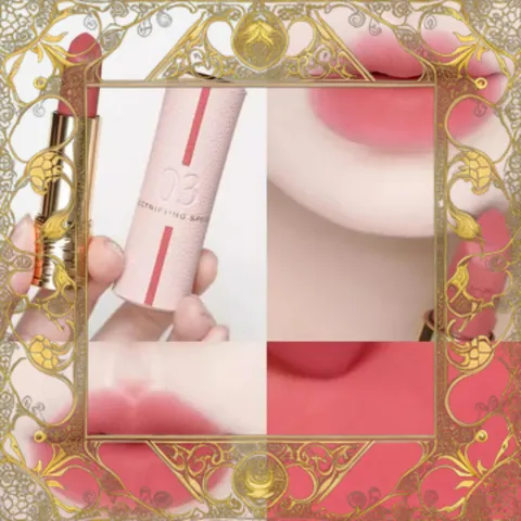 (Cao Cấp) Son Lancôme Absolute Perfect Lipstick Velvet Matte Lucky Limited Edition 03 Electrifying Spring Màu Hồng Đào Baby, Chất Son Mềm Mại, Dưỡng Ẩm Lâu Dài Uy Tín