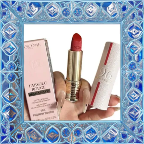 (Hàng Chuẩn) Son Lancôme Absolute Perfect Velvet Matte Lipstick 196 French Touch Màu Đỏ Cam Hạn Chế, Son Dưỡng Cấp Ẩm, Độ Bám Màu Tốt Hàng Chuẩn